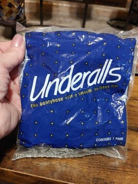 NWT Underalls 3X Off Black Pantyhose.